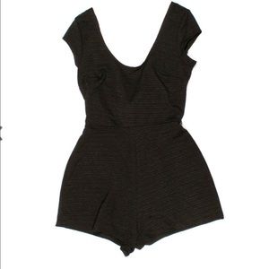 Urban Outfitters Textured Open-Tie-Back Romper